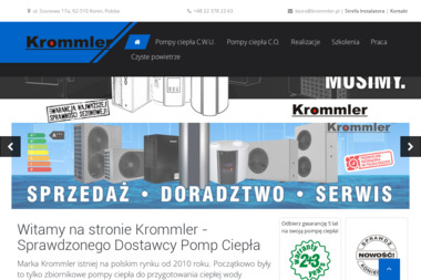 Krommler - Pompy ciepła Konin