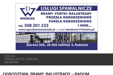 Usługi Spawalnicze Dariusz Woźniak - Przęsła Metalowe Jedlińsk