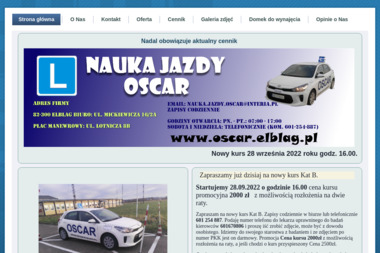 Nauka jazdy OSCAR - Kurs Na Prawo Jazdy Elbląg