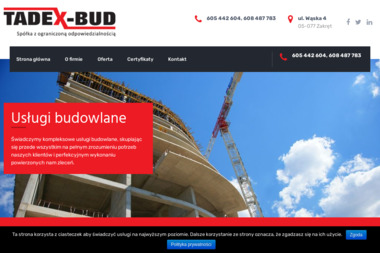 ""Tadex-Bud"" Sp. z o.o. - Ściana Zakręt
