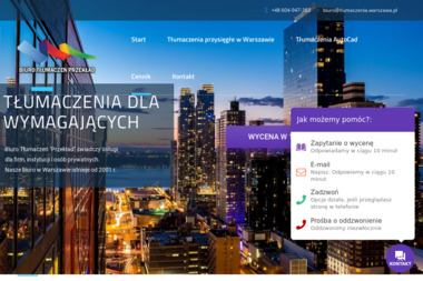 Biuro Tłumaczeń Przekład - Tłumacze Warszawa