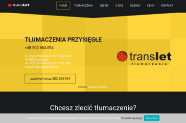 Translet tłumaczenia - Tłumaczenie Angielsko Polskie Białystok