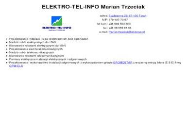 ELEKTRO-TEL-INFO - Projekty Elektryczne Toruń