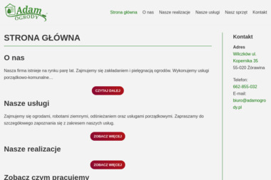 Firma Ogólnobudowlana Adam Sieradzki Usługi ogrodnicze