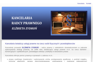 Kancelaria Radcy Prawnego Elżbieta Zydroń - Radca prawny Rzeszów