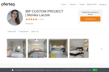 Monika Łączek IBP Custom Architecture & Design - Projektowanie wnętrz Rzesz&oacute;w
