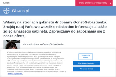 Ginekolog Joanna Gonet-Sebastianka - Gabinet Ginekologiczny Krosno