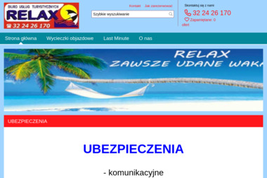 RELAX Biuro Uslug Turystycznych i Ubezpieczeniowych - Wakacje Last Minute Ruda Śląska