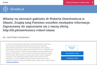 Ginekolog Robert Owerkowicz - Gabinet Ginekologiczny Oława