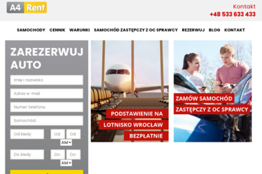 A4 Rent Wypożyczalnia Samochodów - Wypożyczalnia Aut Wrocław