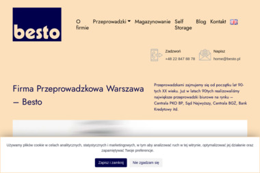 Besto Przeprowadzki - Firma do Przeprowadzki Międzynarodowej Warszawa