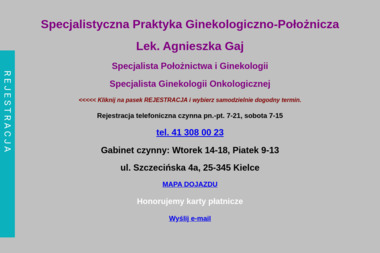Specjalistyczna Praktyka Ginekologiczno-Położnicza - Ginekologia Kielce