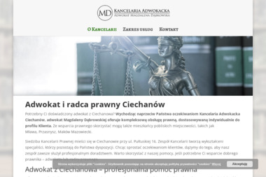 Kancelaria Adwokacka Adwokat Magdalena Dąbrowska - Adwokat Ciechanów
