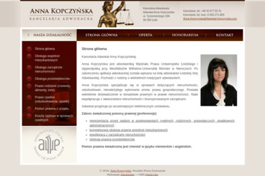 Kancelaria Adwokacka Adwokat Anna Kopczyńska - Adwokat Łódź