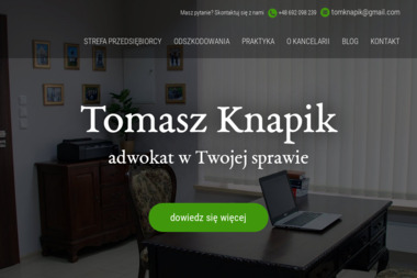 Kancelaria Adwokacka - adwokat Tomasz Knapik - Adwokat Krotoszyn