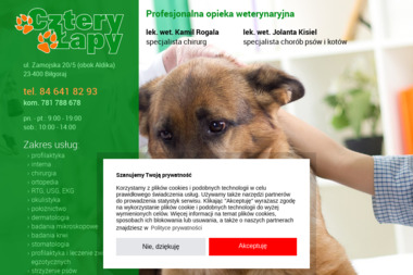 Gabinet Weterynaryjny Cztery Łapy - Weterynarz Biłgoraj