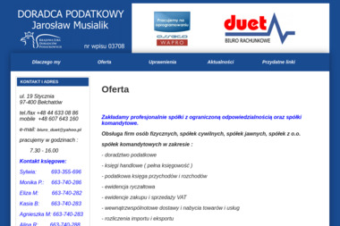Biuro rachunkowe Duet - Rejestracja Spółek Bełchatów