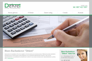 Biuro Rachunkowe "Dekret" - Rachunkowość Mińsk Mazowiecki