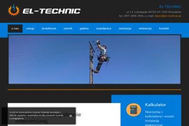EL-TECHNIC - Odśnieżanie dachów Wyszków