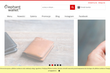 Elephant Wallet - sklep, portfele, minimalistyczny design