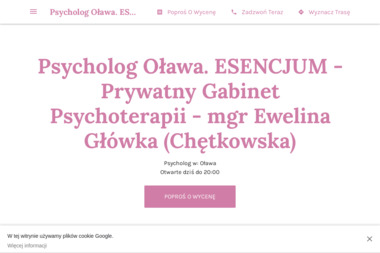ESENCJUM - Prywatny Gabinet Psychoterapii - Psycholog Oława