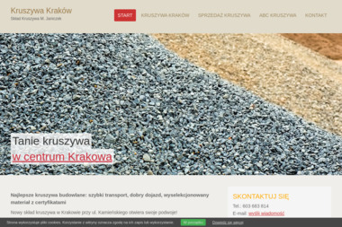Skład Kruszywa M. Janiczek - Żwir Ogrodowy Kraków