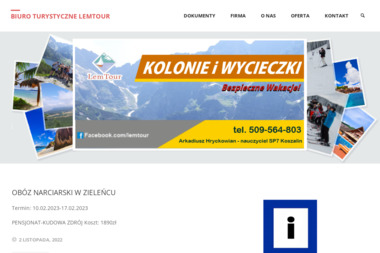 Biuro Turystyczne LemTour - Obozy Żeglarskie Koszalin