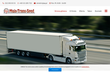 Przedsiębiorstwo Wielobranżowe "Maja-Trans-Sped" - Transport Międzynarodowy Żnin