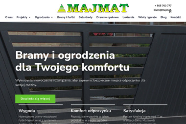 Ogrodzenia/Usługi leśne Majmat - Panele Ogrodzeniowe Drewniane Sierakowice Prawe