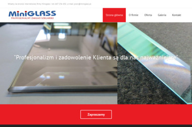 Miniglass - Usługi Szklarskie Tarnobrzeg