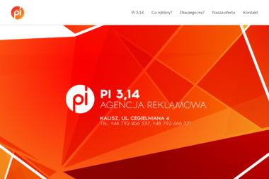 Pi 3,14 Agencja Reklamowa - Projekty Stron Internetowych Kalisz