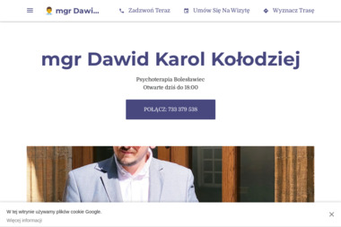 Psycholog mgr Dawid Karol Kołodziej - Psychoterapia Bolesławiec