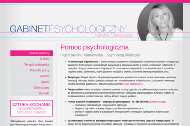 Gabinet Psychologiczny - mgr Karolina Maniewska - Psycholog Skórzewo