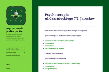 Gabinet Psychoterapii - psychoterapia indywidualna, par i rodzin - Psycholog Jarosław