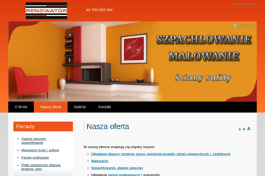 RENOWATOR - Gładzie Bezpyłowe Czarna Białostocka