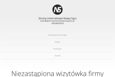 Strony Internetowe Nowy Sącz - Projektowanie Stron Internetowych Nowy Sącz