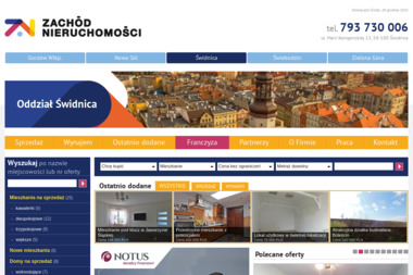 ZACH&Oacute;D Nieruchomości Świdnica - Domy na Wynajem Świdnica