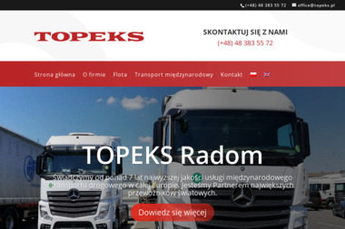 TOPEKS Sp. z o.o. - Usługi Transportowe Międzynarodowe RADOM