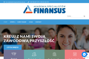Akademia Specjalistów FINANSUS - Kursy IT Łódź