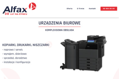 Alfax - Urządzenia biurowe - Kserokopiarki Poleasingowe Gdynia