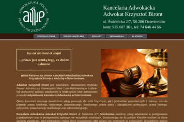 Kancelaria Adwokacka Krzysztof Biront - Adwokat Dzierżoniów