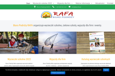 Biuro Podr&oacute;ży "RAFA" - Kolonie Warszawa