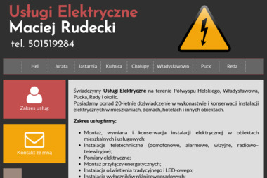Maciej Rudecki Usługi Elektryczne - Alarmy Hel