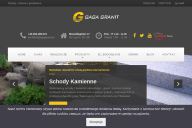 GAGA GRANIT - Parapety Wewnętrzne Strzegom