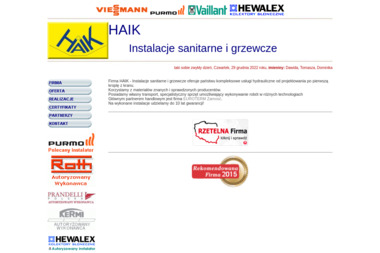 Instalacje sanitarne i grzewcze STEFAN HAIK - Systemy Grzewcze Zamość