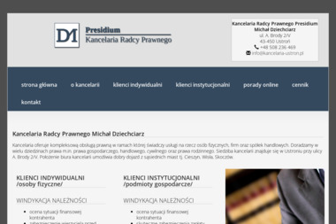 Kancelaria Radcy Prawnego Presidium Michał Dziechciarz - Windykacja Ustroń