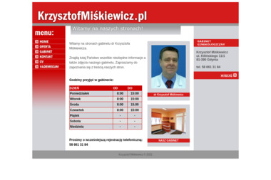 Ginekolog Krzysztof Miśkiewicz - Badania Ginekologiczne Gdynia