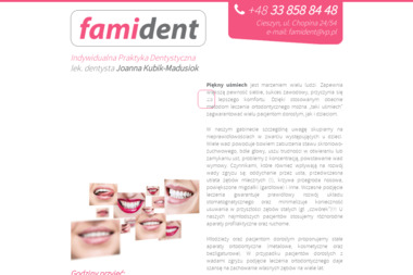 Famident - Usługi Stomatologiczne Cieszyn