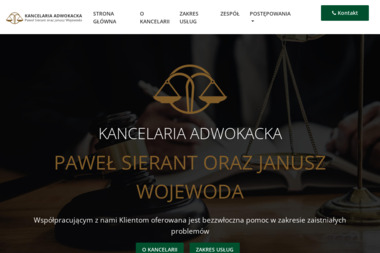 Kancelaria Adwokacka - adwokaci Paweł Sierant oraz Janusz Wojewoda - Kancelaria Adwokacka Tarnobrzeg