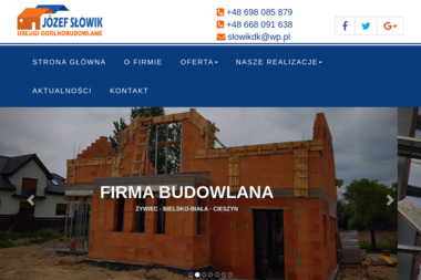 Józef Słowik Usługi Ogólnobudowlane - Usługi Murarskie Kamesznica